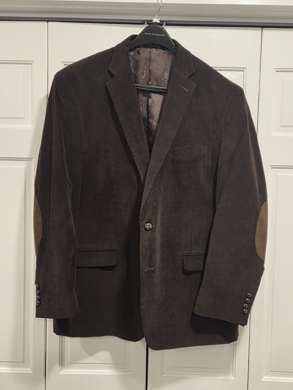 Ralph Lauren Brown Corduroy Sport Coat with Tan Elbow Patches